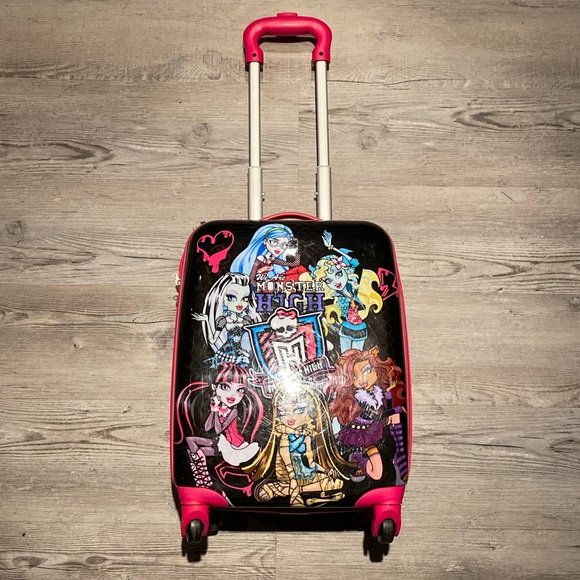 2013 Monster High Rolling Luggage Carry On - Picture 5 of 8